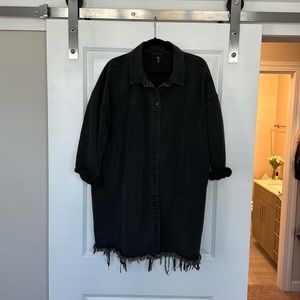 LIKE NEW MISSGUIDED DENIM LONG SLEEVE DRESS